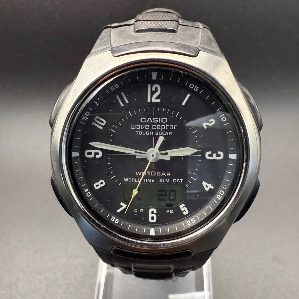 CASIO】カシオ wave ceptor WVA-430J タフソーラー メンズ腕時計（稼働 