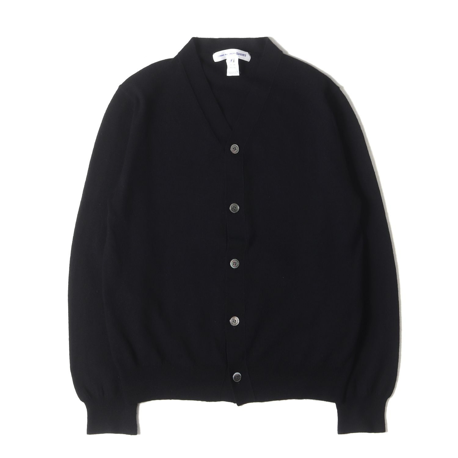 COMME des GARCONS SHIRT コムデギャルソン シャツ カーディガン ブラック 黒 サイズ M | ハイゲージ ウール ニット カーディガン W25518 | 日本製 | トップス セーター メンズ