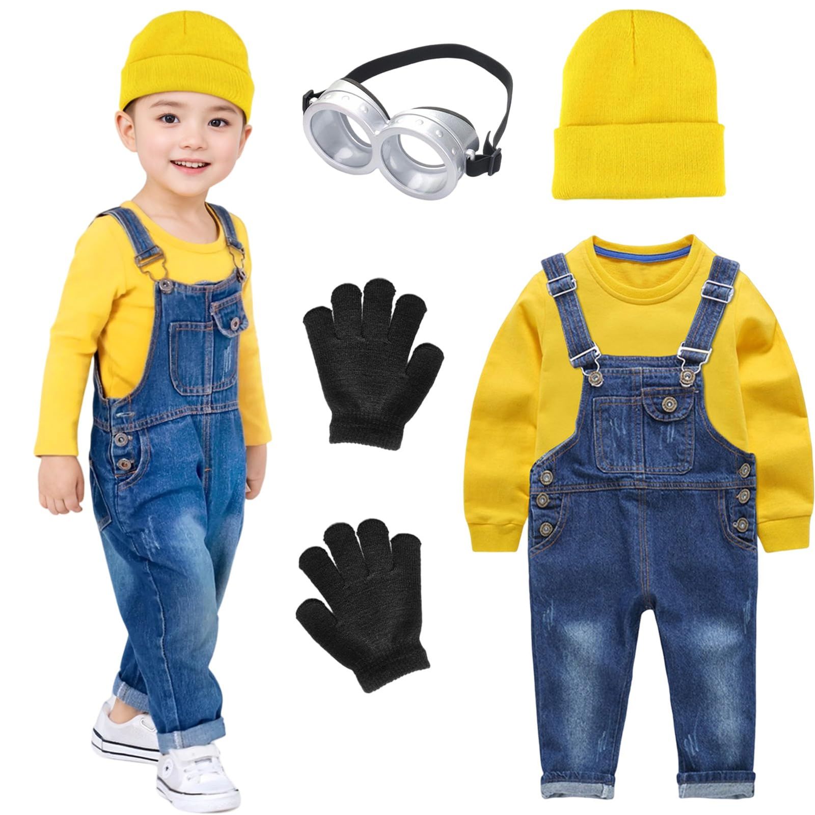 キッズ コスチューム コスチューム ハロウィン パーティー ハロウィン イベント 仮装 子供 かわいい 男女兼用 キャラクター 衣装 コスプレ 子供服 普段 コスプレ 通学 舞台 ミニオン 演出 長