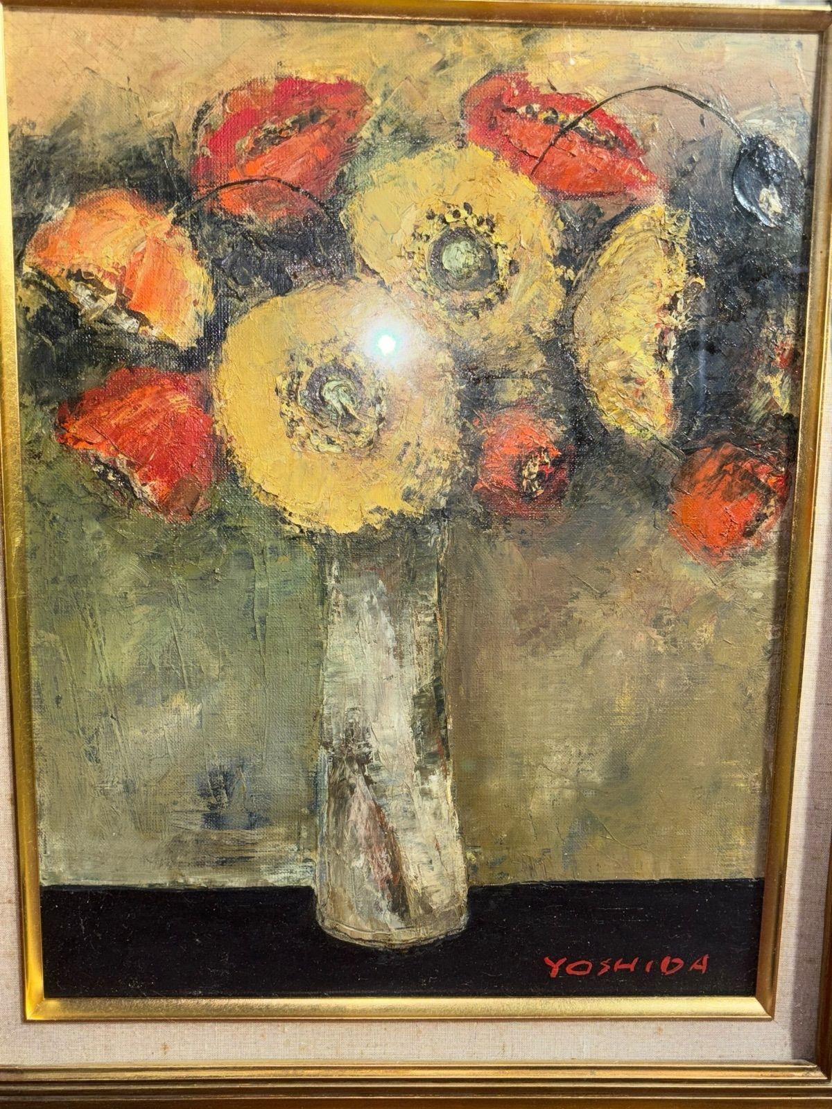 真作」橋本博 人形画 静物画 油彩画 額装 サイン有り F6号 真作