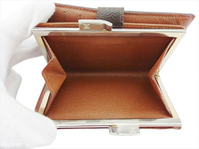 ルイ ヴィトン がま口 財布 二つ折り 財布 ポルトモネビエ