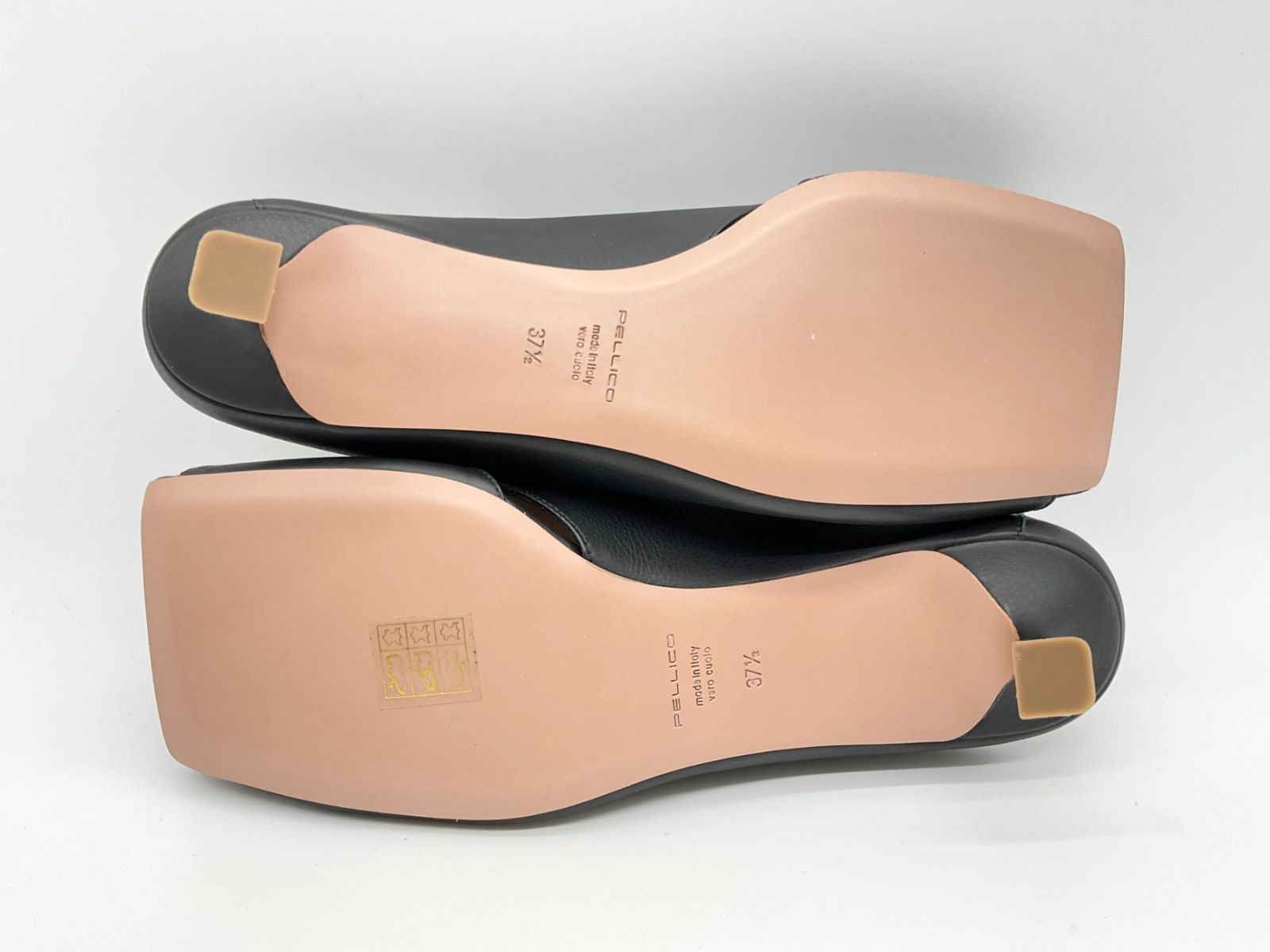 PELLICO ブラック ポインテッドトゥ ミュール サイズ37.5 PELLICO