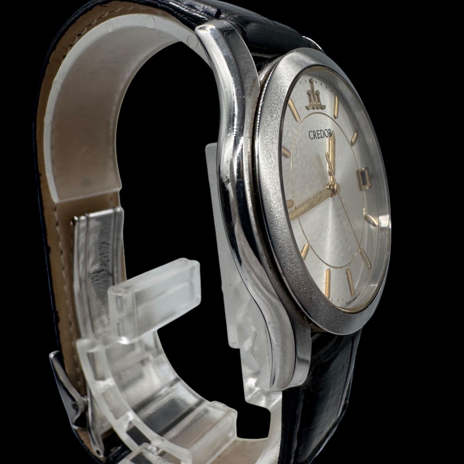 新品電池稼働 美品 SEIKO セイコー CREDOR クレドール メンズ