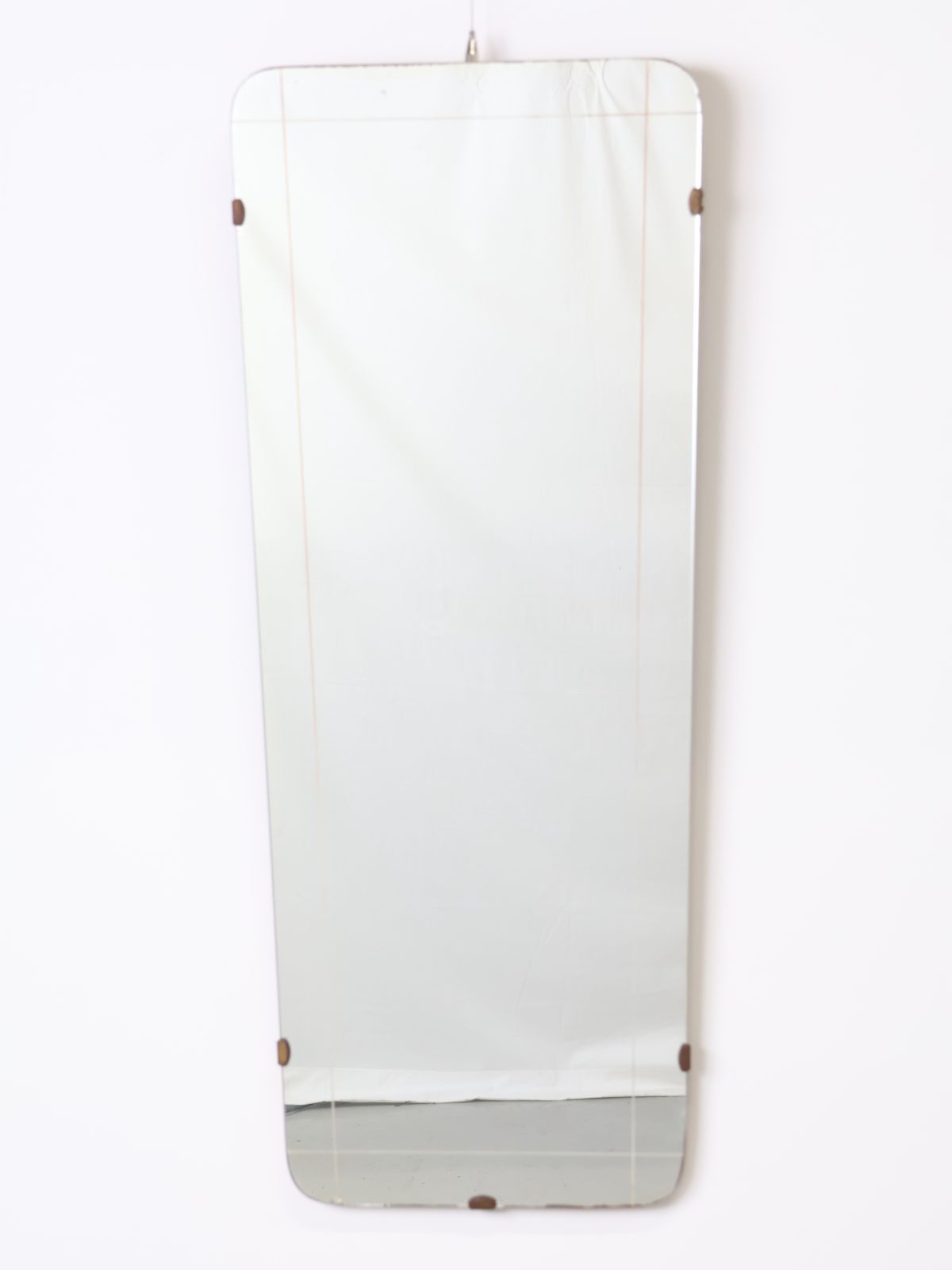 ビンテージ/イタリア製/木製/ミラー/壁掛けミラー/ウォール