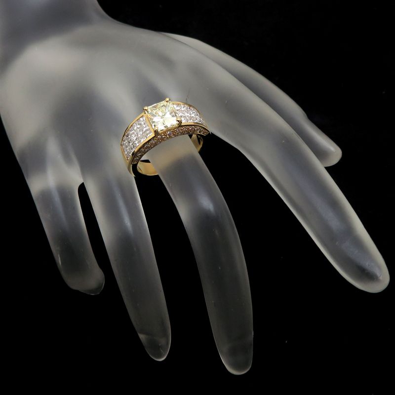 ノーブランド リング K18×ダイヤモンド