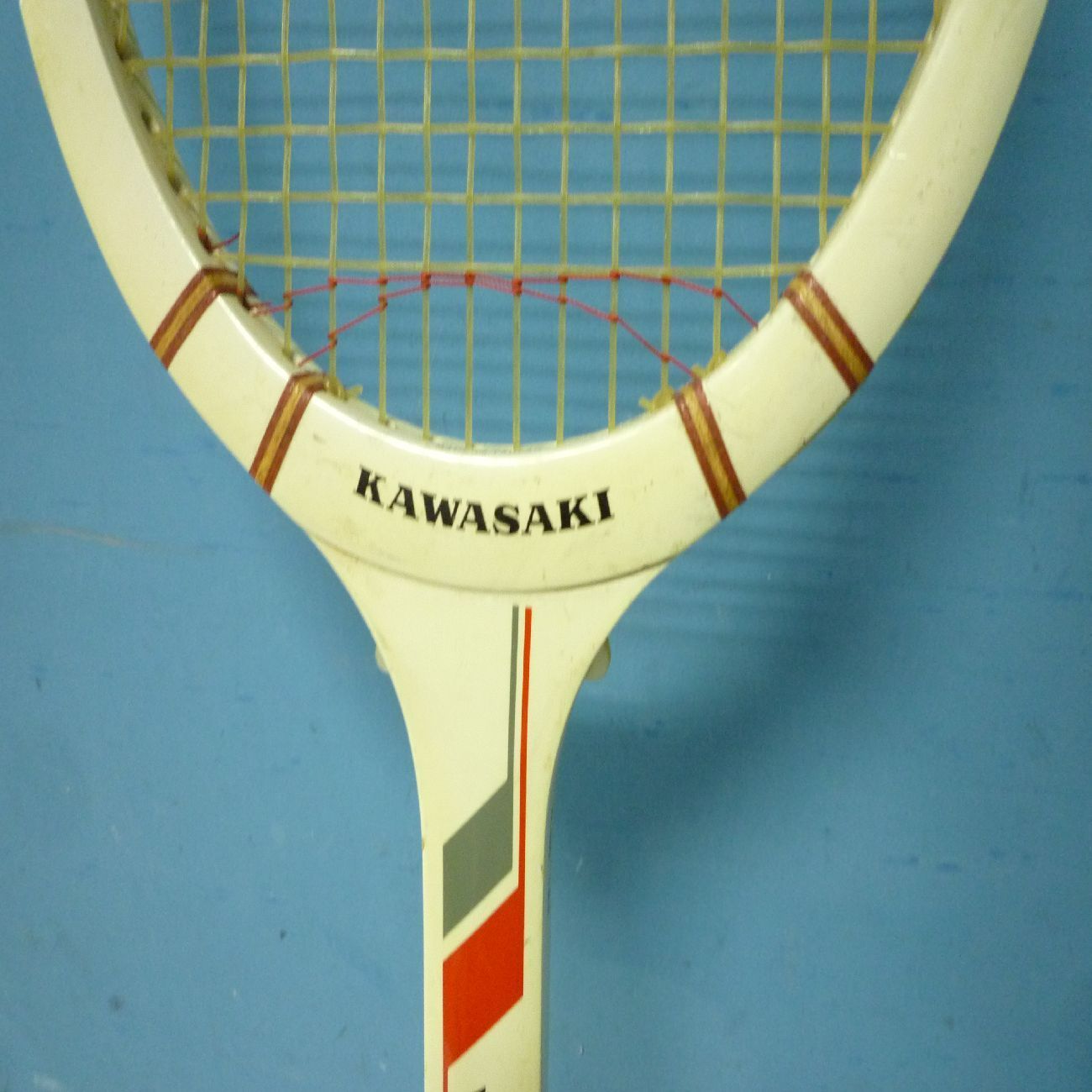 錬C☆428 長期保管品 KAWASAKI カワサキ Grand Slam H-NO.153 木製 昭和レトロ テニスラケット ヴィンテージ 希少  フレームのみ - スポーツ別