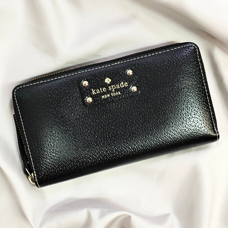 KATE SPADE ケイトスペード ラウンドファスナー長財布 WLRU1153 491