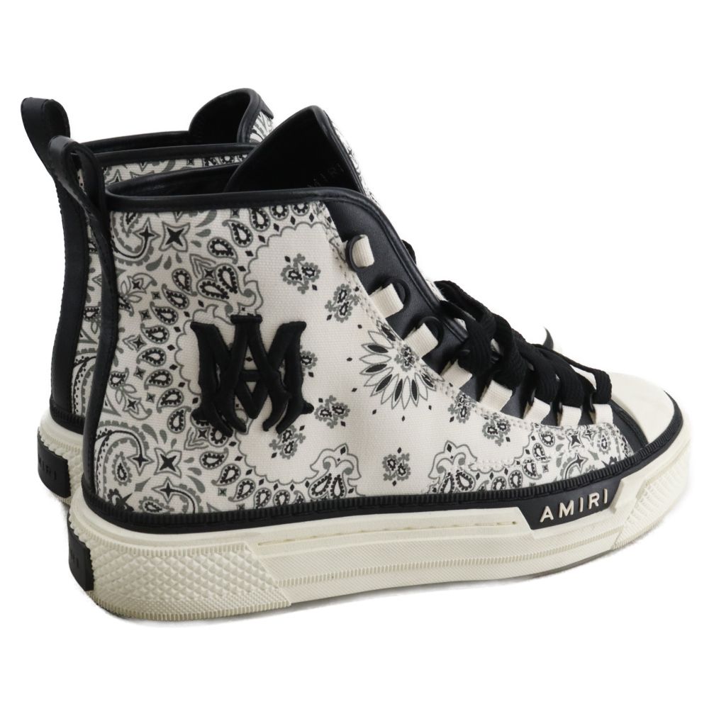 AMIRI (アミリ) BANDANA COURT HI SNEAKER PS23MFS007-100 バンダナ柄 