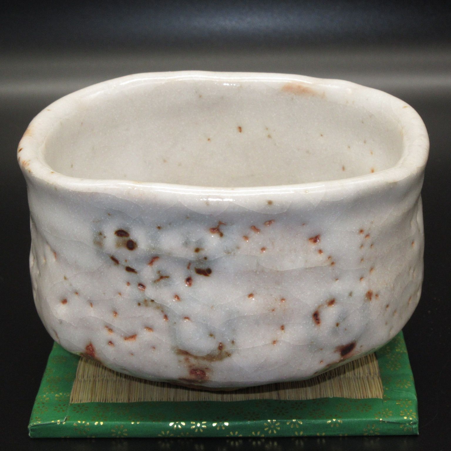 ☆ 美濃焼 志野 古代柄 抹茶茶碗 抹茶碗 茶器 茶道具 桐箱入 00238 