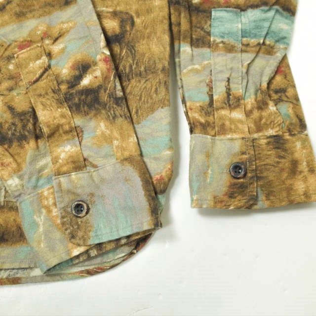 RRL ダブルアールエル FREEPORT WORK SHIRT プリントフランネルワーク