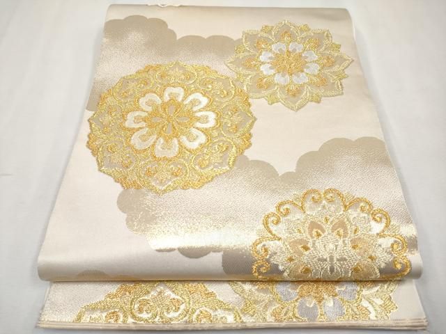 平和屋着物◎西陣 六通柄袋帯 唐織 正倉院花文 金