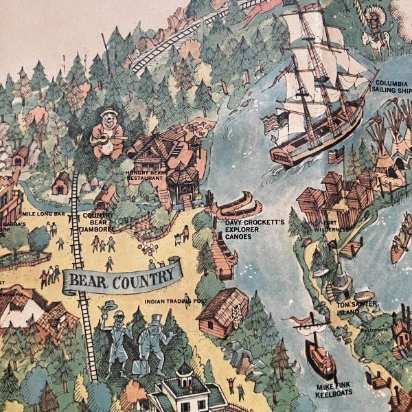 ディズニーランド カリフォルニア - Disney MAPの vintage 70s 1979年