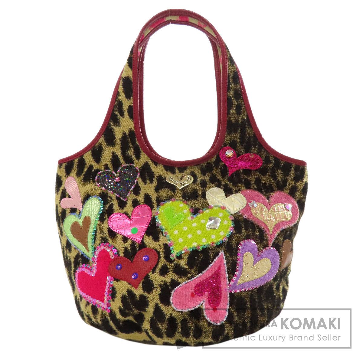 thinkbee シンクビー ハートモチーフ トートバッグ キャンバス レディース