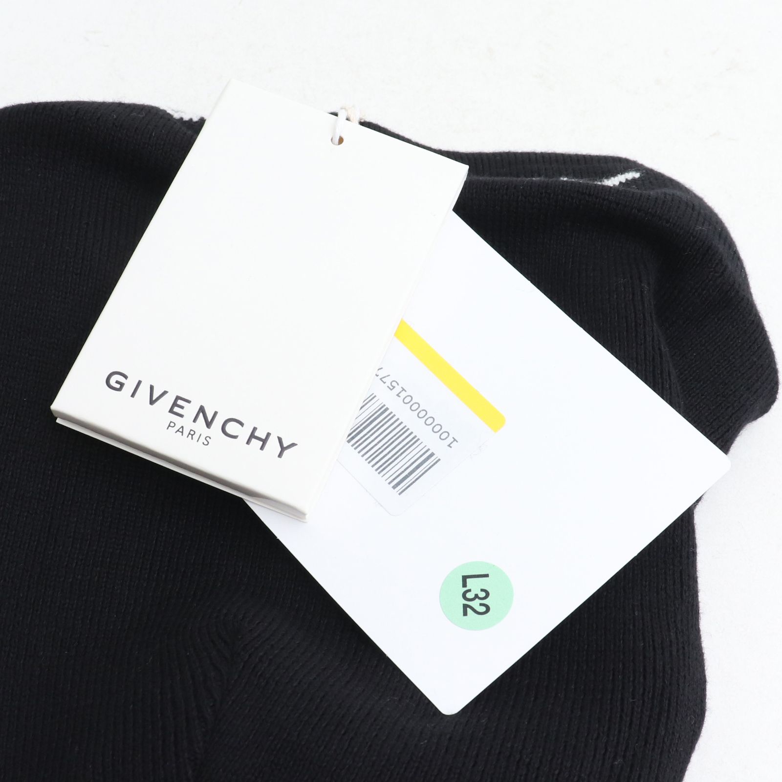 GIVENCHY カシミヤ混コットン ロゴビーニー - メルカリ