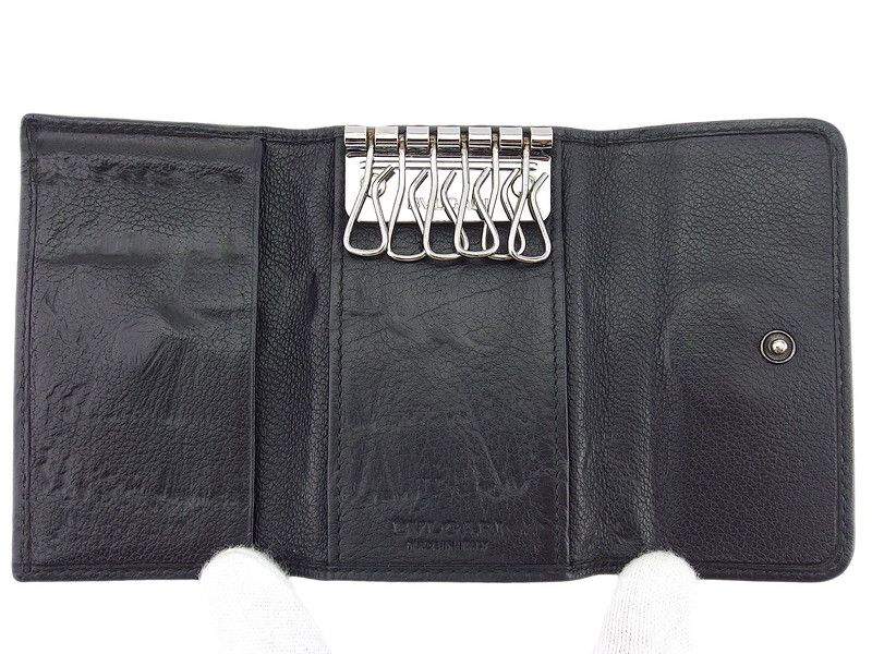 【未使用】BVLGARI　ブルガリ　ロゴマニア　キーケース　ブラック ブルガリ BVLGARI キーケース ロゴマニア ブラック レディース