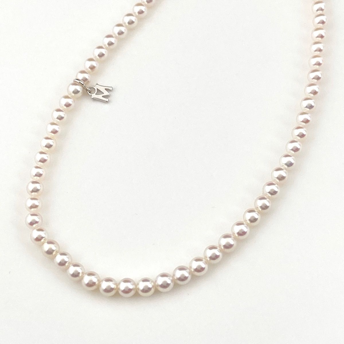 ミキモト MIKIMOTO パール デザインネックレス 真珠 ネックレス K18 