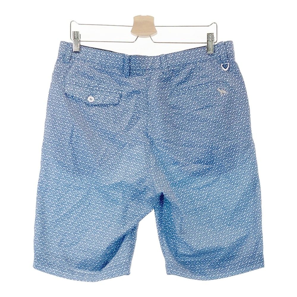 サイズ：50 ADABAT アダバット ハーフパンツ 総柄 ブルー系