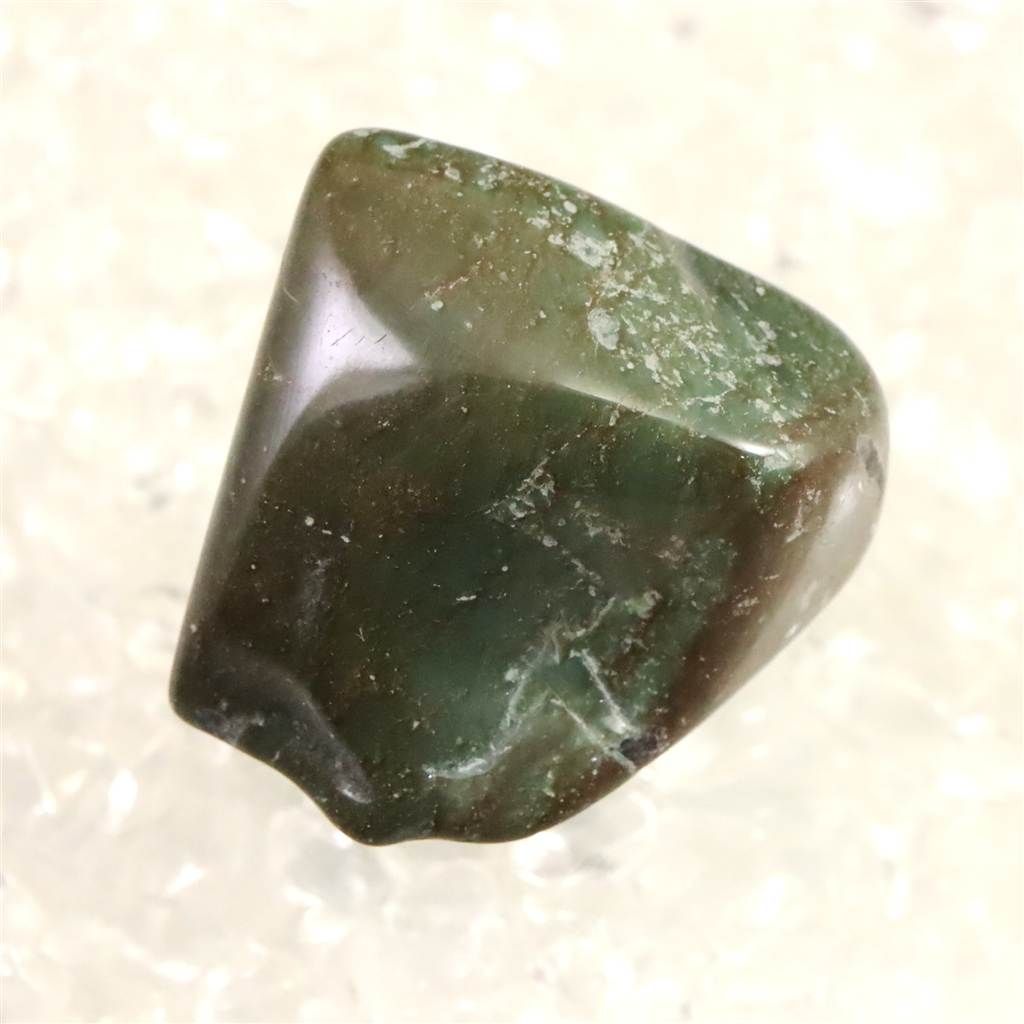 出雲碧玉 出雲石 原石 磨き ディレクトリーカード付 8.2g　 【榎本通商11145】