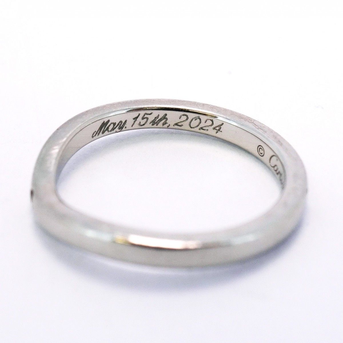 5jeb0110】カルティエ リング バレリーナ ウェディング 3PD Pt950  