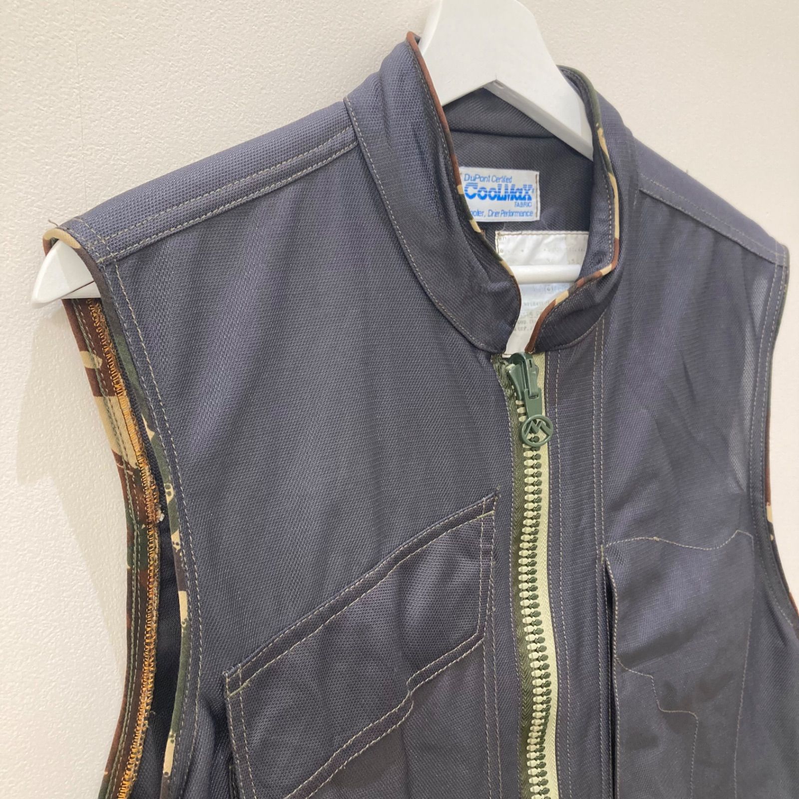 maharishi マハリシ アシンメトリーメッシュベスト COOLMAX FABRIC M