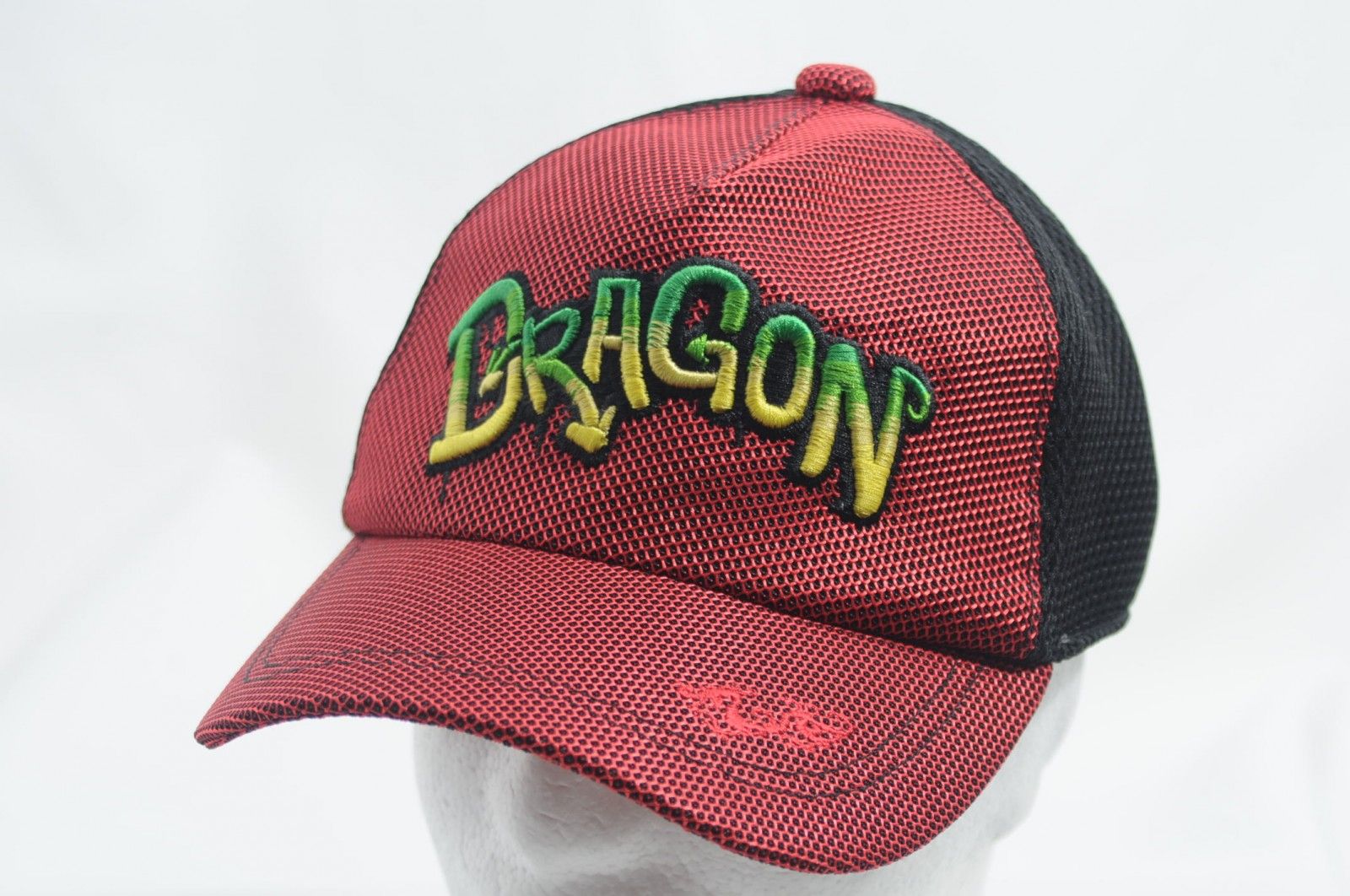 中古 ダンスウィズドラゴン DANCE WITH DRAGON キャップ フリー レッド 赤×黒 メッシュ