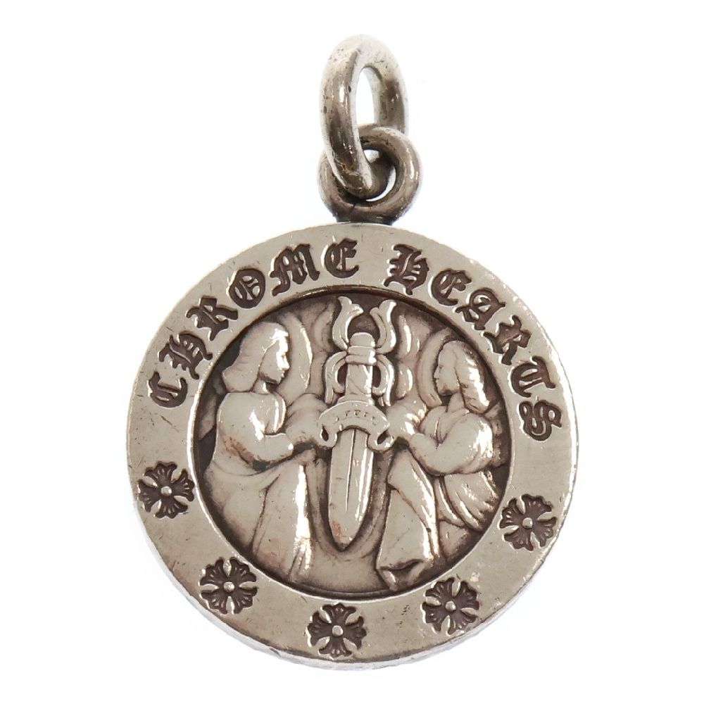 CHROME HEARTS クロムハーツ CHRM ANGL MDL V2 エンジェルメダルチャーム ペンダントトップ シルバー BCA229