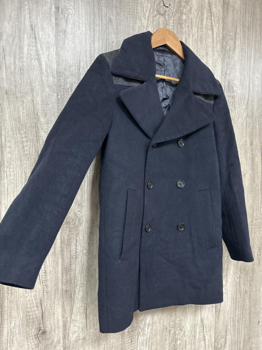 Paul Smith ポールスミス カシミア混 ピー コート 紺 ◇□ メンズ
