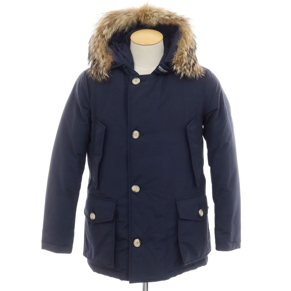 【中古】ウールリッチ WOOLRICH コットンナイロン アークティックパーカー ダウンジャケット ネイビー【サイズXS】【メンズ】