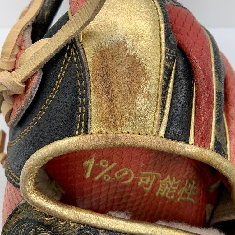 中古品 アバターグラブ AVATARGLOVE パラマウントスポーツ 硬式 内野手用グローブ 刺繍入り ペイズリー柄 左投げ 3971 中古品 アバターグラブ AVATARGLOVE パラマウントスポーツ 硬式