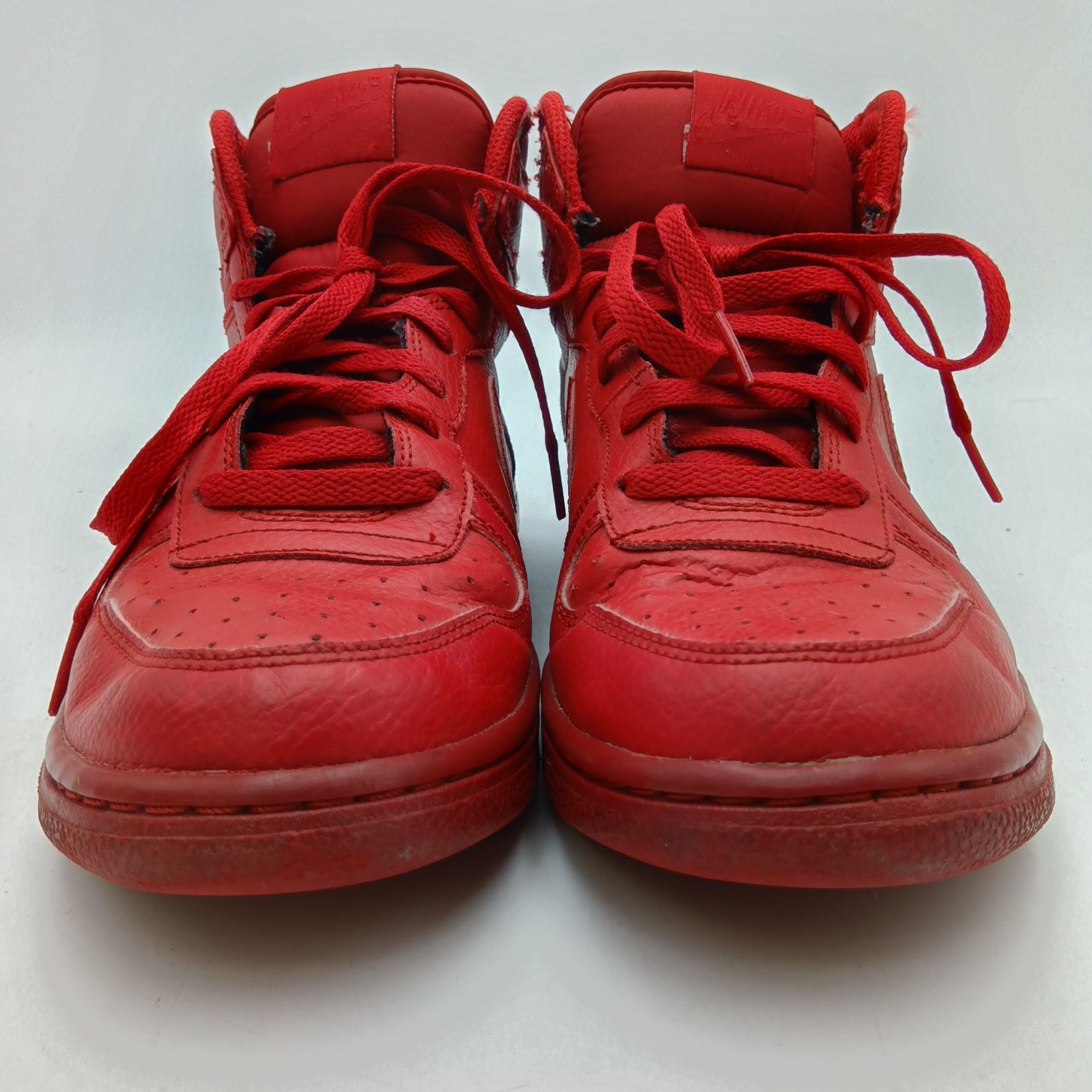 NIKEナイキ BIG NIKE 25.0cm ハイカット 赤 スニーカー - メルカリ