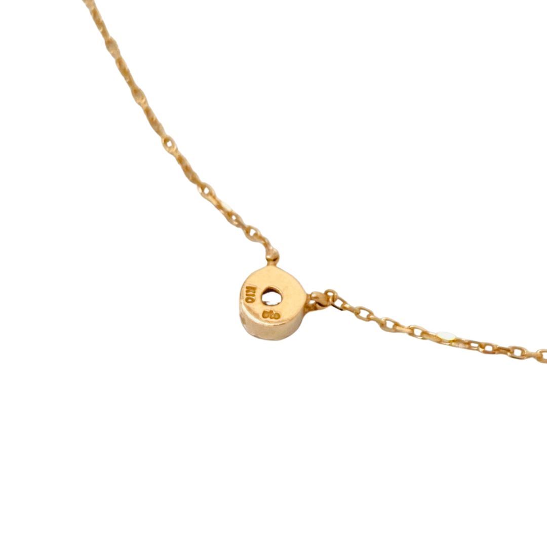 美品 ete ネックレス　k10PG 美品 ete エテ K10PG 1P ダイヤモンド チェーンネックレス