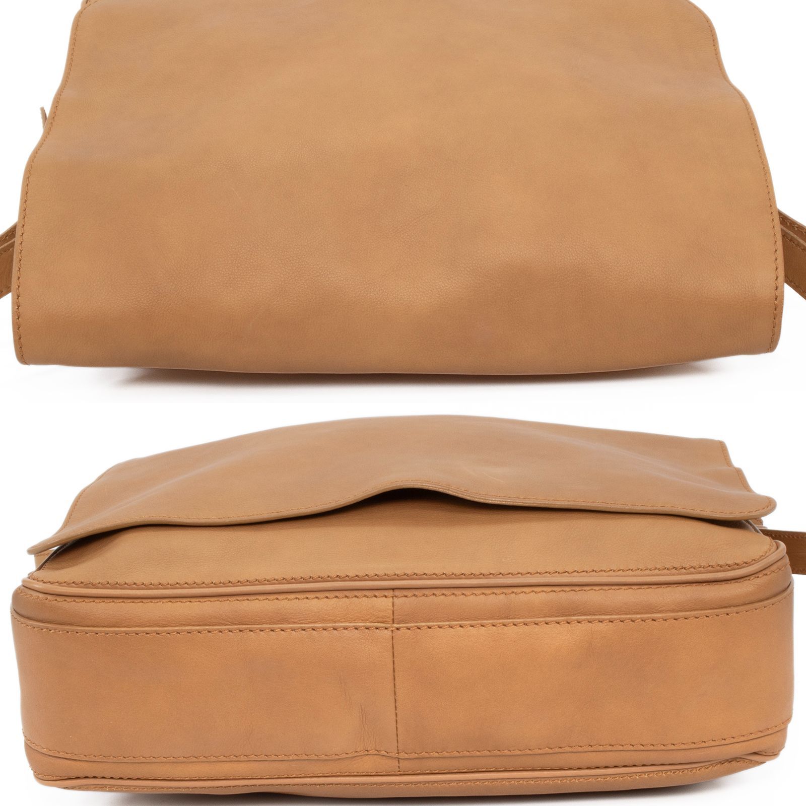 CELINE メッセンジャーバッグ ダークブラウン CELINE☆フラップ メッセンジャー バッグ☆すぐ届く！ (CELINE