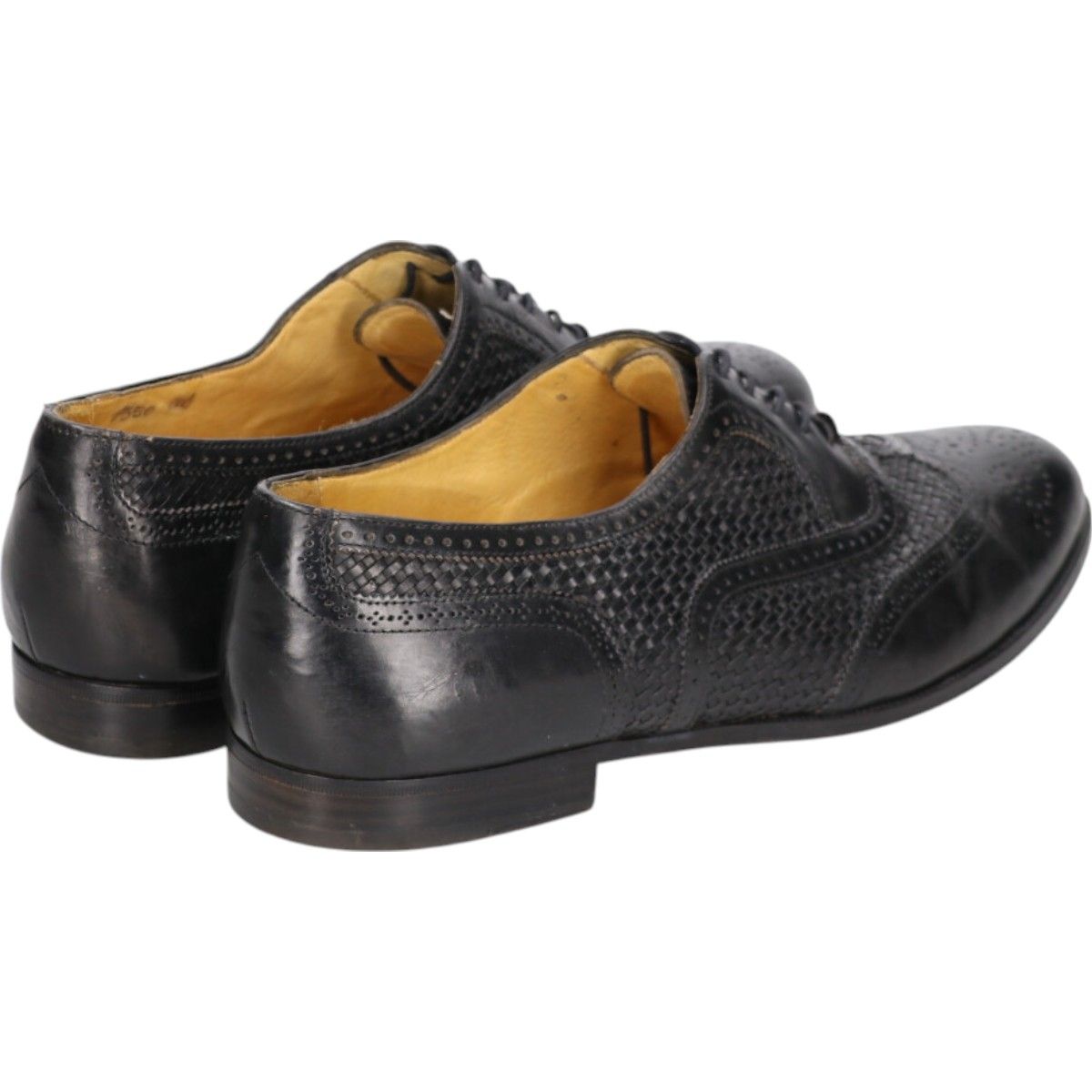 80s 90s コールハーン　ウイングチップ　colehaan　イタリア製　10 古着 コールハーン COLEHAAN 編み込み ウイングチップシューズ