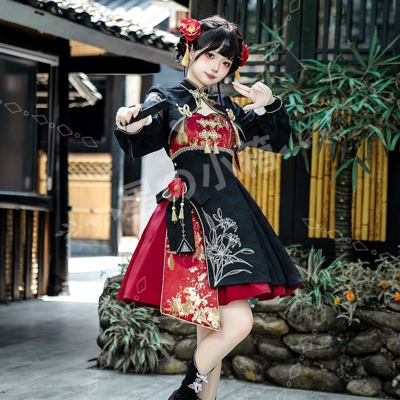 公式 新品未使用 【捉妖少女】中華風×Lolitaデザイン 甘辛旗袍スタイル