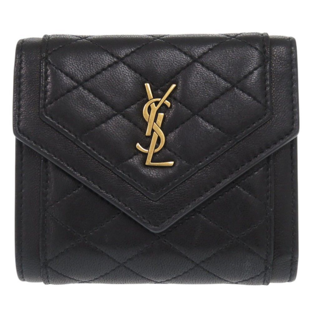 サンローラン キルティングレザー 折り財布 SAINT LAURENT [正規ラッピング済] サンローラン YSL 財布