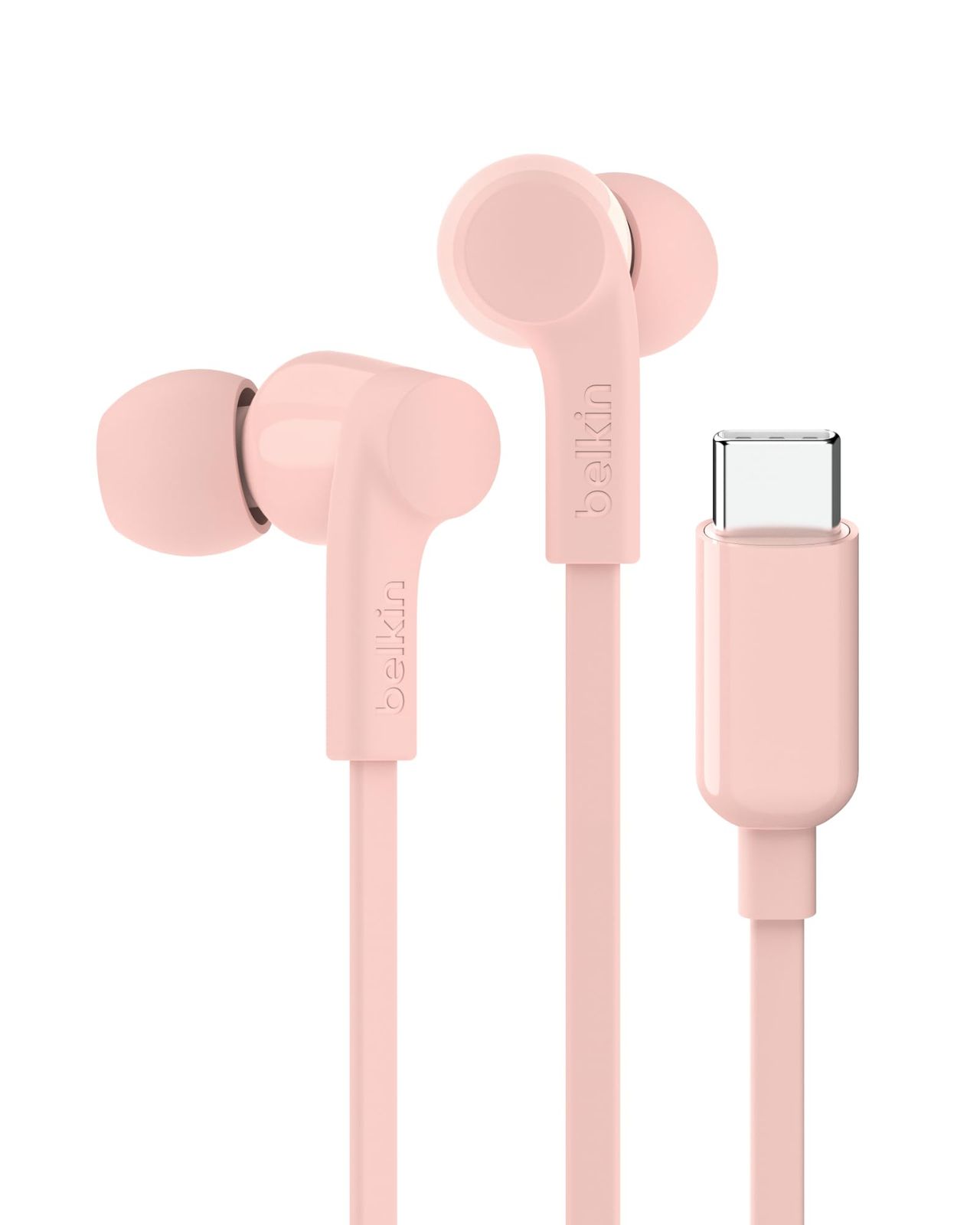 Belkin SoundForm 有線イヤホン USB-Cコネクタ付き マイク付きインイヤーイヤホン - iPhone 16 iPad Mini Galaxy S24 Androidなど用ヘッドフォン USB-Cコネクタ付き USB-Cヘッドフォン -