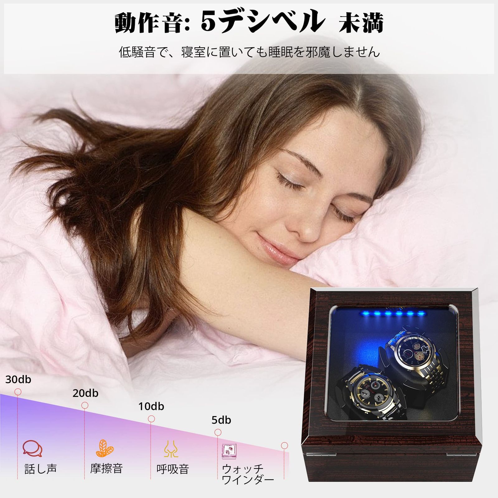 数量限定】INCLAKE ワインディングマシーン 2本巻き上げ 腕時計