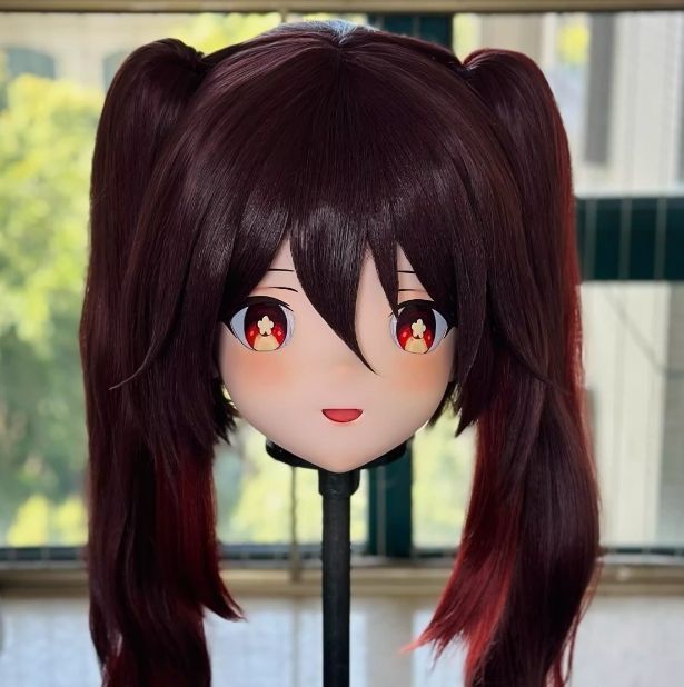 全頭マスク カツラ付き 月神DE フルマスク ドール ヘッド