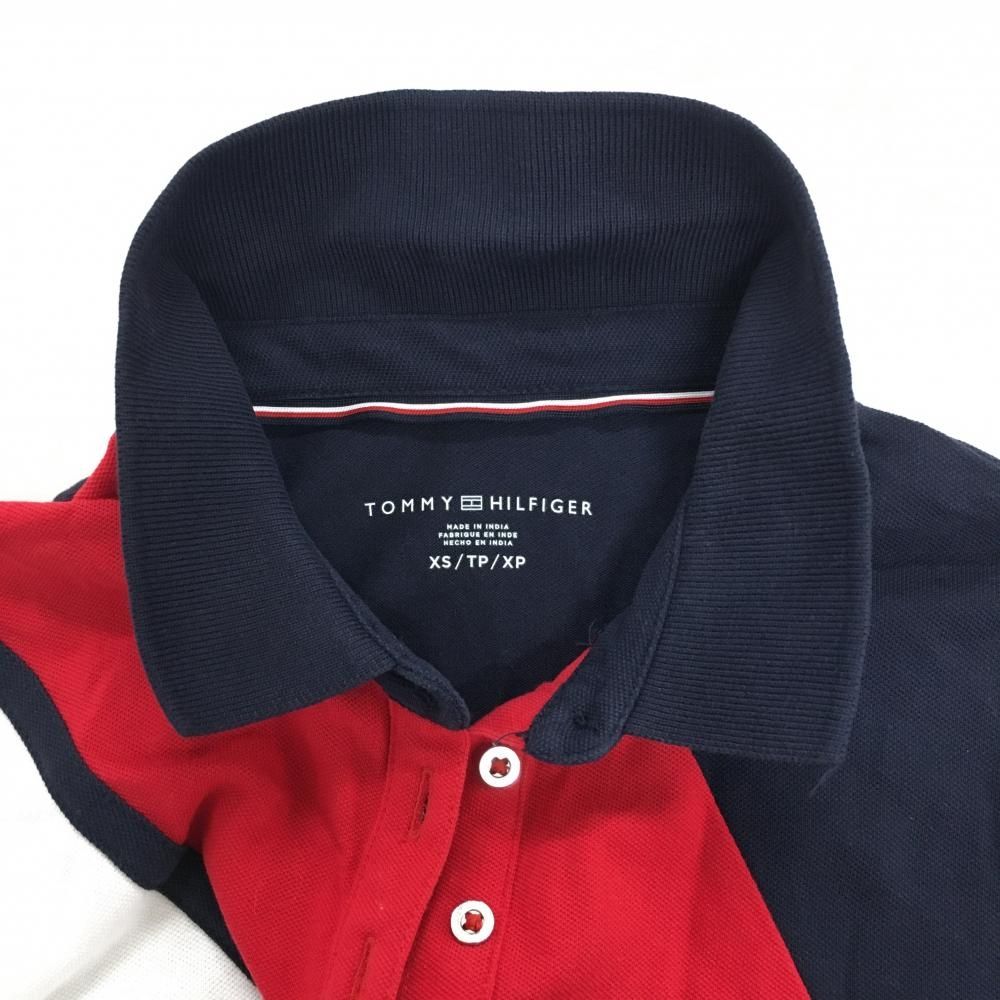 Tommy Hilfiger ポロワンピース ネイビー/グレー トミー ヒルフィガー TOMMY HILFIGER スポーティプリーツノースリーブ