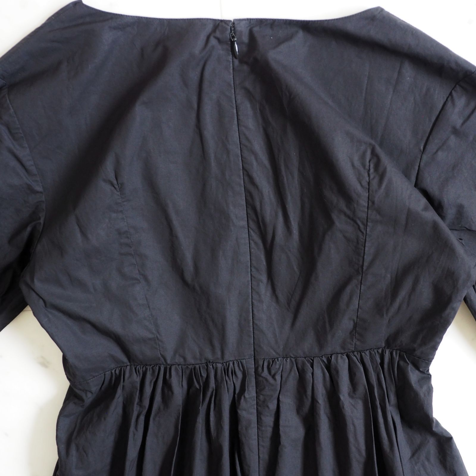 極美品【ne Quittez pasヌキテパ】ピンタックロングワンピース Sサイズ