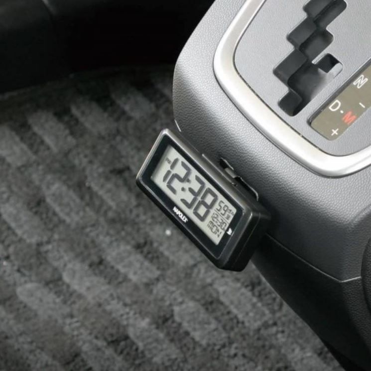 【アウトレット】NAPOLEX ナポレックス 電波時計 カー用品 時計 デジタル ラジオコントロール LEDバックライト付 ドライブ 取り付け簡単 車用 車載 日本全域対応 カレンダー表示付 電池 FIZZ-940 thumbnail 3