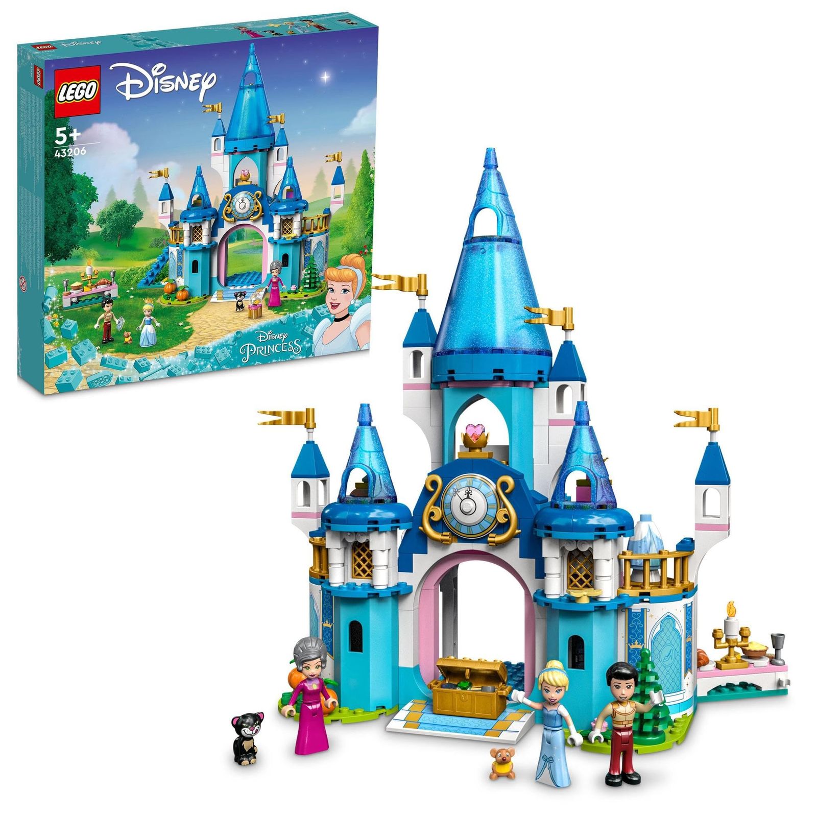 レゴ(LEGO) ディズニープリンセス シンデレラとプリンス・チャーミングのステキなお城 43206 おもちゃ ブロック プレゼント お城 お姫様 おひめさま 女の子 5歳以上 