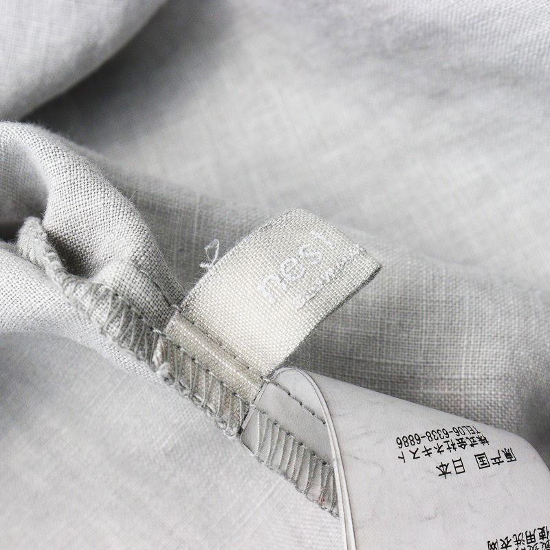2022AW ネストローブ nest Robe リネン天然染め ラッフルカラー