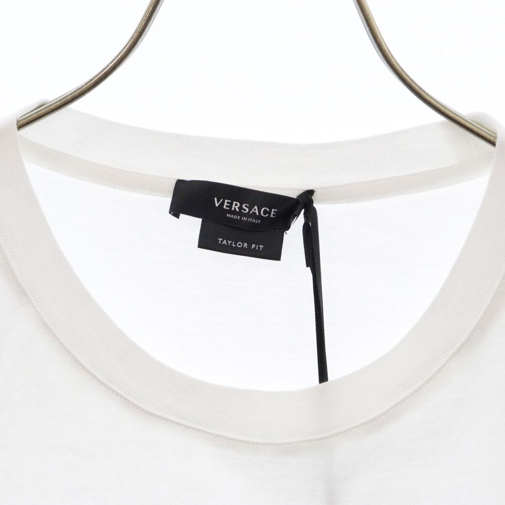 VERSACE ヴェルサーチ LOGO EMBROIDERY TEE A87021S A230901 ロゴ刺繍