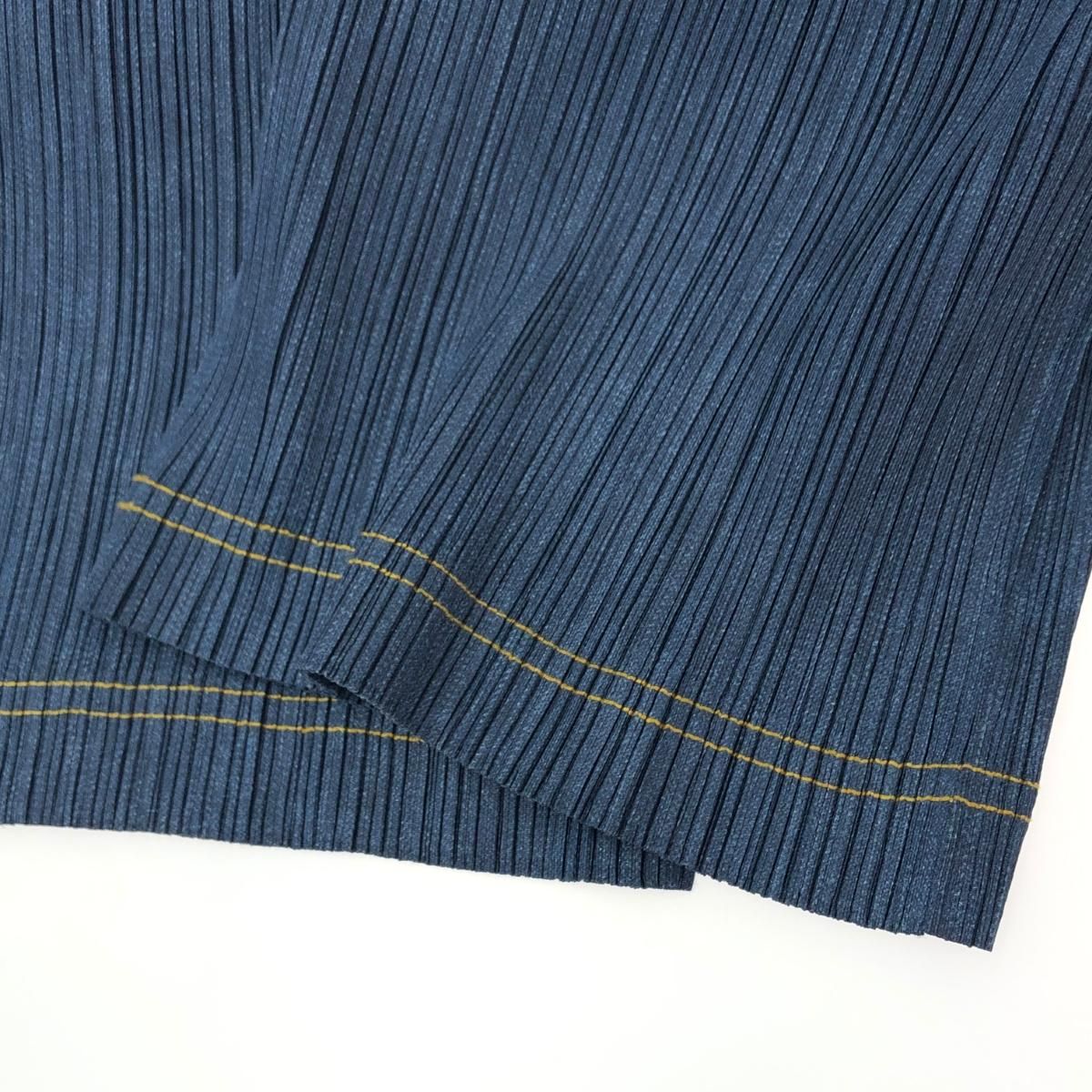 PLEATS PLEASE プリーツプリーズ　パンツ　ネイビー　サイズ1 PLEATS PLEASE プリーツプリーズ プリーツパンツ サイズ:1 デニム