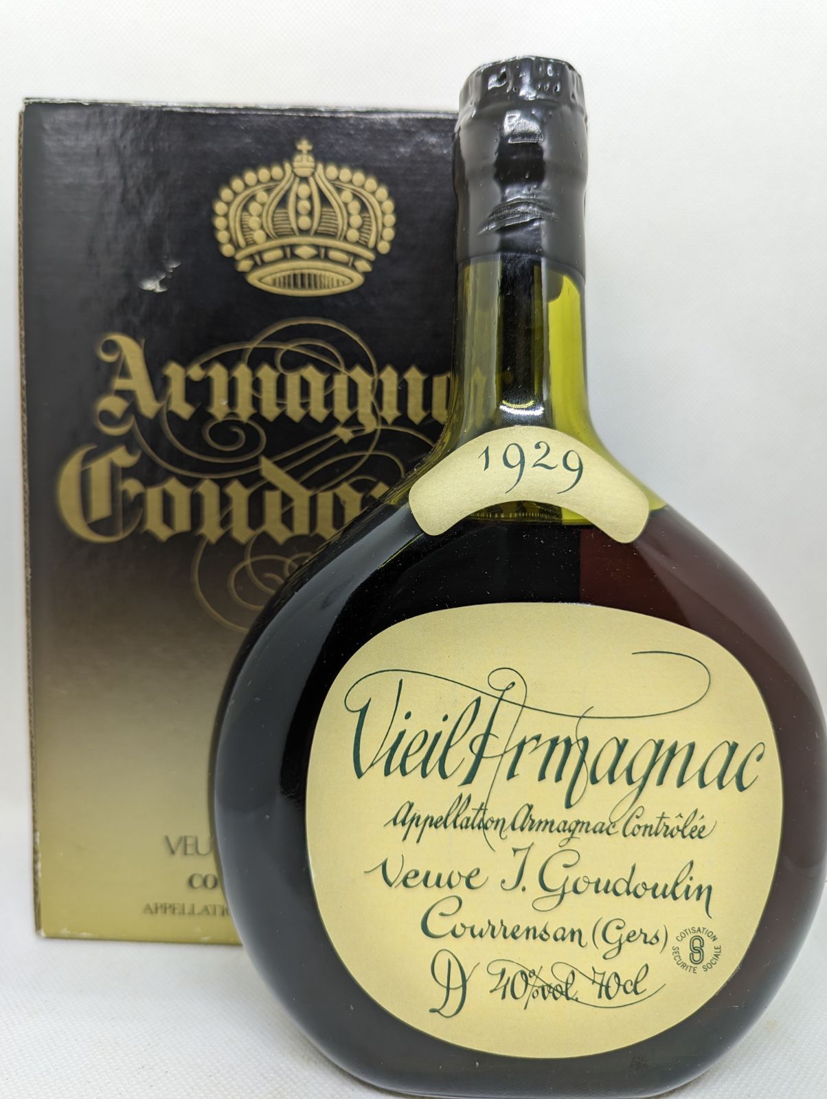 Veuve J.Goudoulin Vieil Armagnac 1929 Courrensan