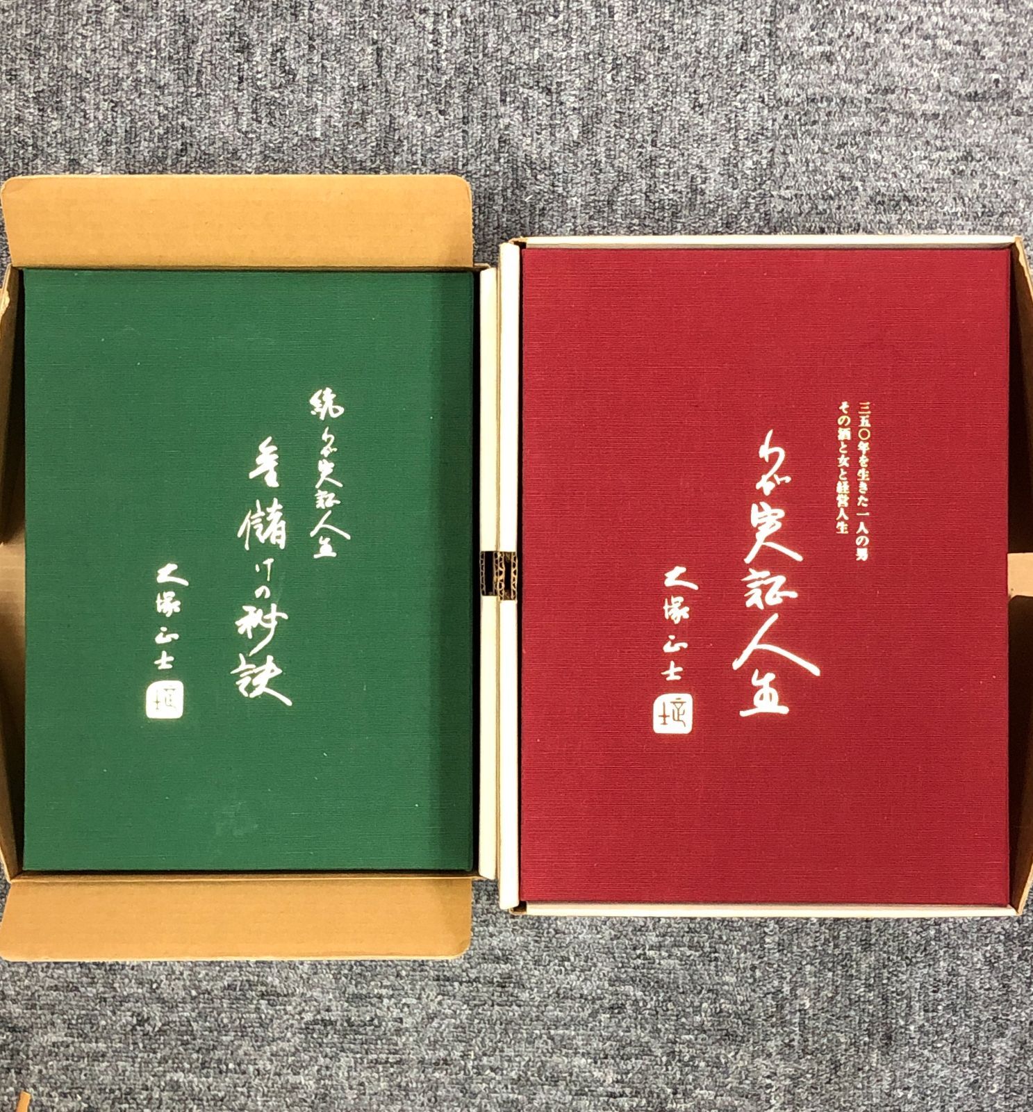 わが実録人史 上巻・下巻 大塚正士 大塚ホールディングス 元総帥