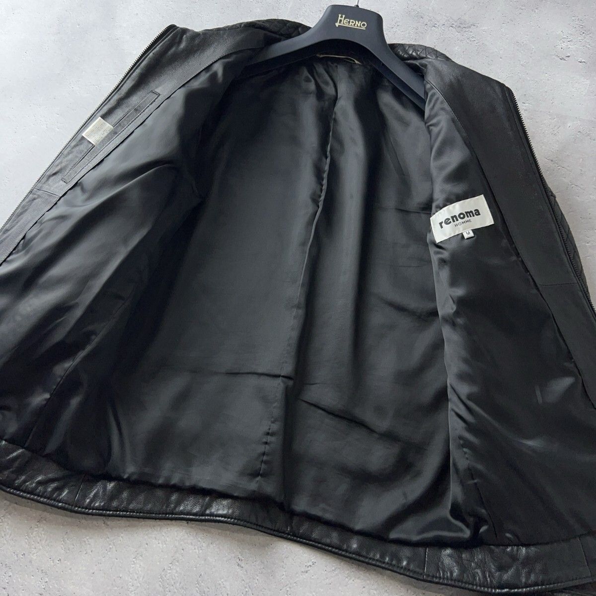 本物の風格』 renoma HOMME レノマ オム / キルティング ゴートレザー