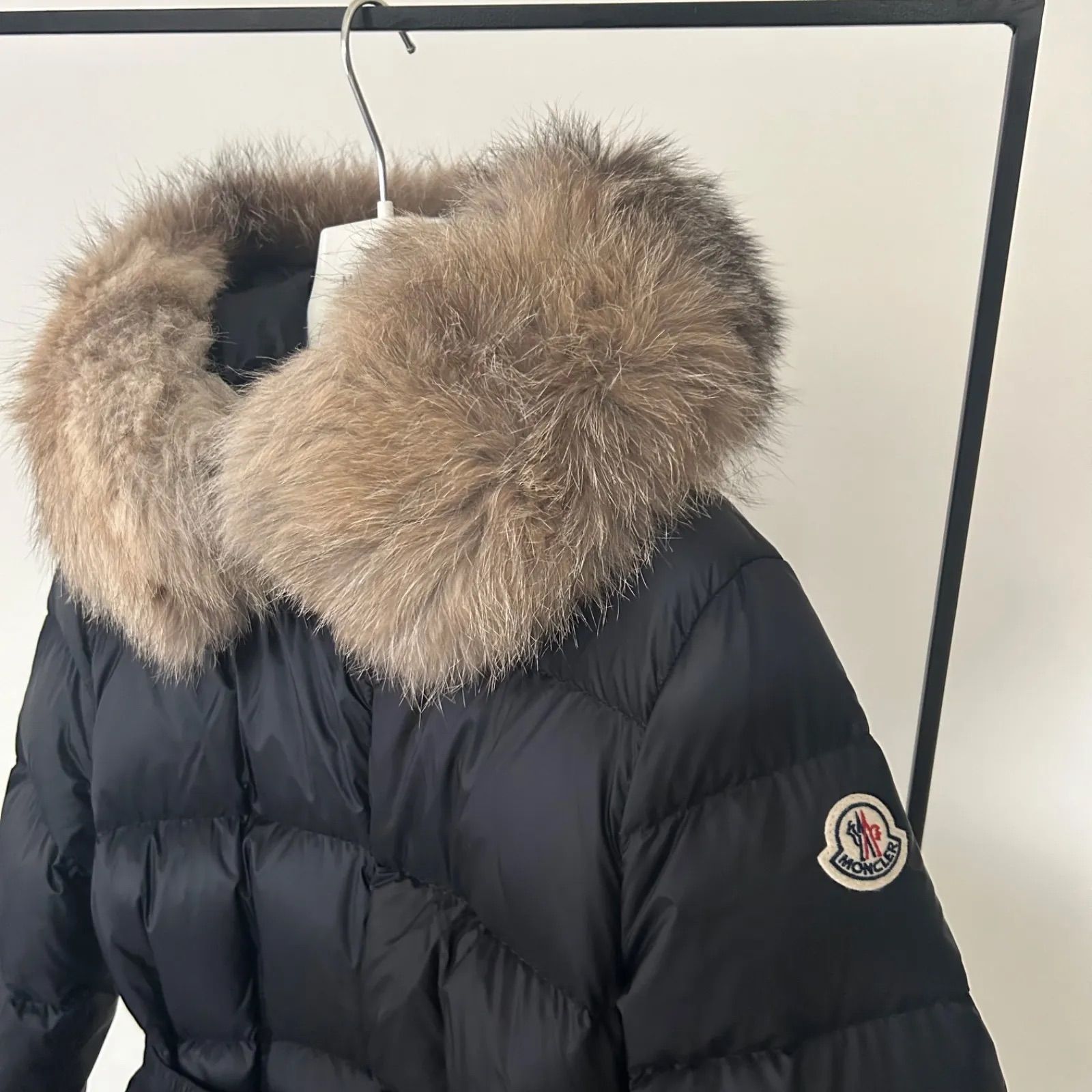 MONCLER☆モンクレール☆BOED☆ブラック☆サイズ3☆フォックスファー