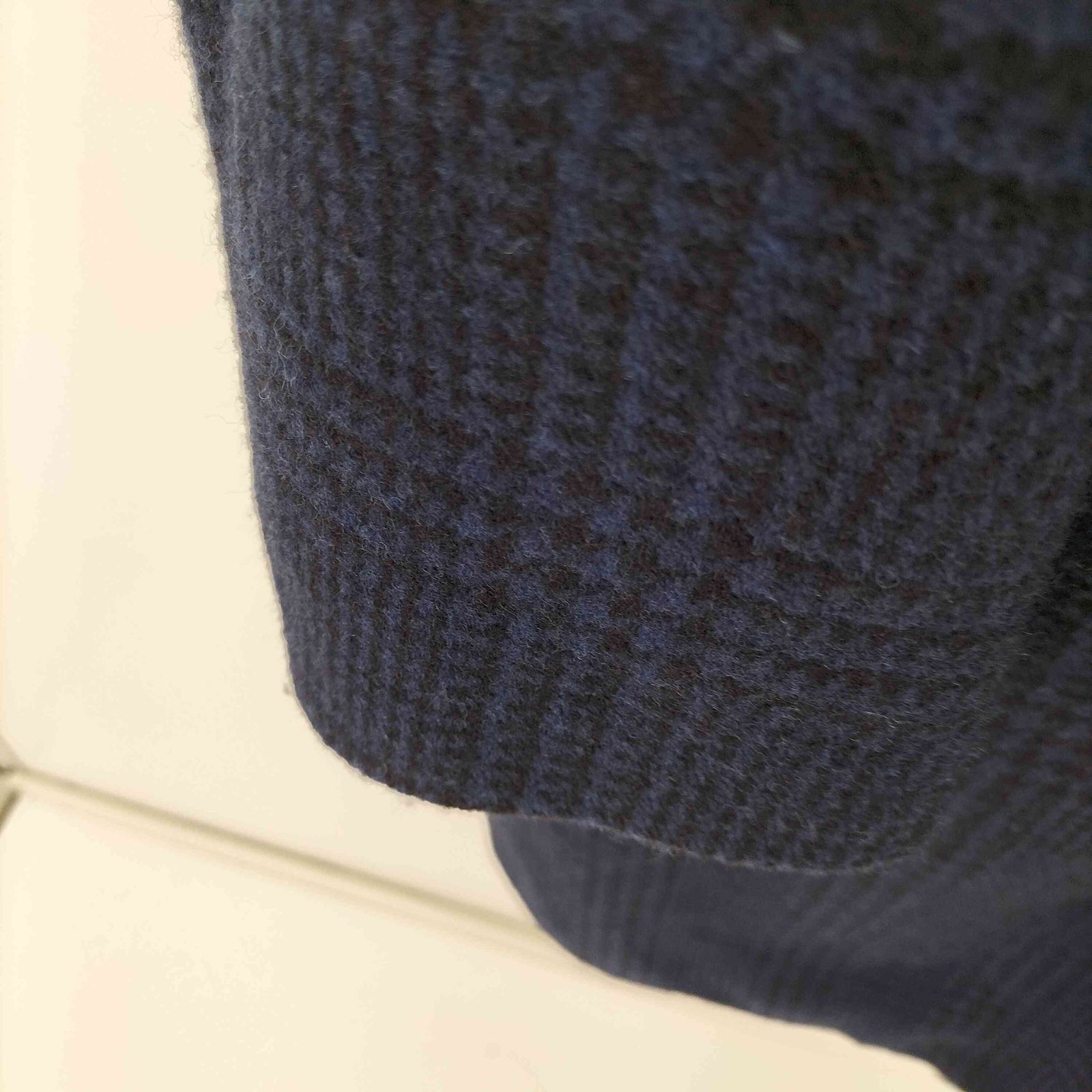 CARUSO ポロコート 46 ネイビー カシミヤ混 CARUSO カルーゾ ネイビー